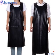 JONY1EC Work Smock, Waterproof Oil-proof Kitchen Apron, Multi-Purpose Thickened 110/130cm PU Leather
