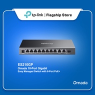 TP-LINK ES210GP | 10-Port Gigabit PoE Switch | 8 PoE+ Ports | 2 SFP | Heavy-Duty | Plug & Play