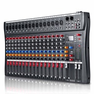 16 channel audio mixer 6 music mode USB  mixing console amplifier computer playback phantom power effect