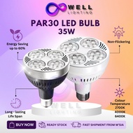 Mentol LED PAR30 Lampu Trek LED Bulb 35W Track Light Replaceable Bulb Black/White E27 Mentol Lampu T