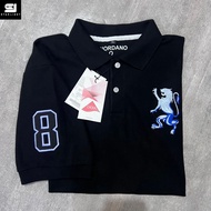 Giordano collar t-shirt, latest men's t-shirt Lion embroideryPOLO