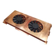 Pure  Copper GPU Backplane Radiator For RTX 3090 3080 3070 Graphics Card Backplate Memory VRAM Heatsink Auxiliary Cooling Fan