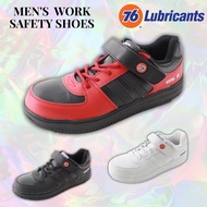 76Lubricants 76-3036 Men's Safety Shoes Work Shoes Size 25.0-28.0cm Black Red White