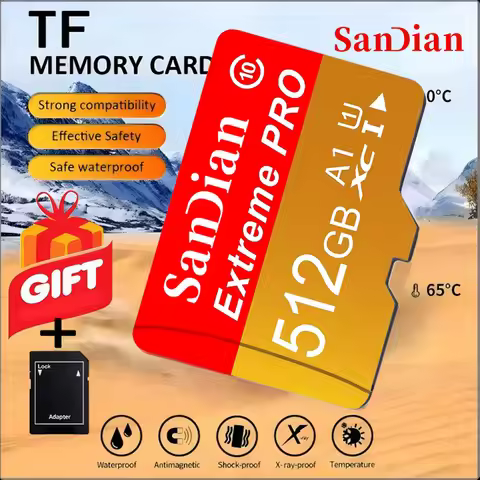 512GB 64GB 32GB Rapid Micro TF SD Card Memory Card V90 SD Cards TF Cards High Performance for Camera
