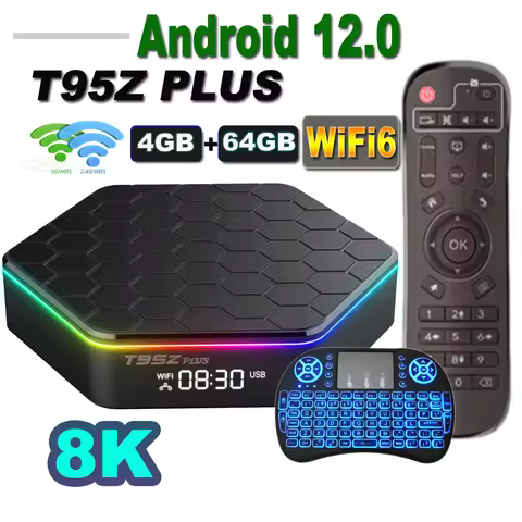 D T95Z PLUS Android 12 TV Box Allwinner H618 8K 2.4G 5G Wifi6 4GB 64B 32GB 2GB16GB BT5.0 H.265 Globa
