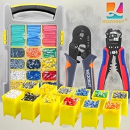 WOZOBUY  Multi-function Wire Stripper Cutter Crimper, HSC8 6-4A/6-6A Crimping Pliers for Crimping of