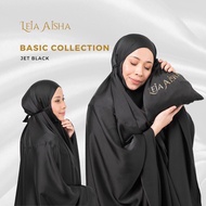 Leia Aisha Telekung Basic Satin Silk