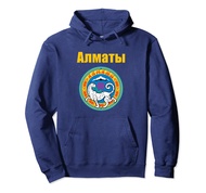 Almaty Kazakhstan Coat Of Arms Gift Kazakhstani Pride Design Pullover Hoodie