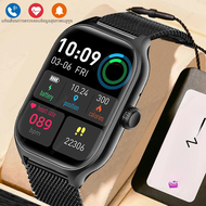 นาฬิกาอัจฉริยะสำหรับ Huawei Xiaomi Watch GTS 4สำหรับผู้ชายหน้าจอ2.01นิ้วโทรผ่านบลูทูธ GPS ติดตามสุขภาพผู้หญิงกันน้ำ