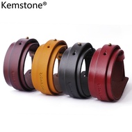 Kemstone Punk Bangle Men's Leather Bangle Bracelet Jewelry