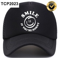 HIGH QUALITY SMILE IF YOURE HRNY Mesh Cap Net Cap Trucker Hat Baseball Cap