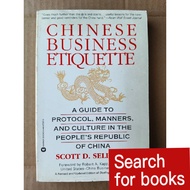 281 English books  Chinese business etiquette Second-hand
