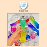 Glitter Slime Jelly Toys - Rainbow Colorful Boba Mainan Sensory Anak
