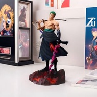 Syllere - 海賊王手辦優質扛刀索隆站姿索隆雙頭雕 1個