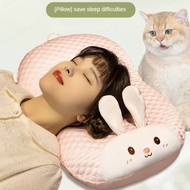 Cervical protection pillow Ice beans memory foam cat belly pillow summer cool feeling nap pillow