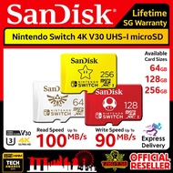 San.disk Nintendo Switch MicroSD Card V30 4K 64GB 128GB 256GB QXAT QXAO 3PM.SG 12BUY.SG Express Deliverysd card micro SD