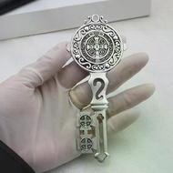 Exorcism St Benedict Maltese Cross Medal Patron Saint Benedict Key Shaped Cross Pendant Amulet Jewel