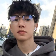 Half frame glasses men's Trendy myopia Sven Sven Swan Prodigy Class Science Workman Handsome glasses