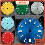 YUJINX Watch Dial Face, 28.5MM Dial Size Luminous Green Luminous Dial, Easy Direct Install Aluminum 