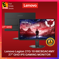 Lenovo Legion 27Q-10 Gaming Monitor 27" IPS QHD (2560x1440) /0.5 ms RESPOND TIME /240Hz REFRESH RATE