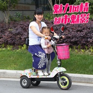 Mini Folding Electric Tricycle Small Tricycle Lady Elderly Battery Car Lithium Battery Electric Car