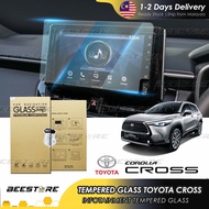 TOYOTA COROLLA CROSS 2021 - 2024 Tempered Glass Screen Protector Infotainment Navigator Accessories Bodykit Accessori