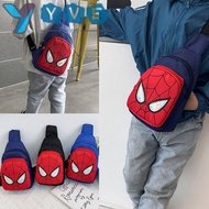 YVE Cartoon Bag, Canvas Adjustable Shoulder Strap Spiderman Bag,  Design Crossbody Chest Bags Causual Messenger Bags School