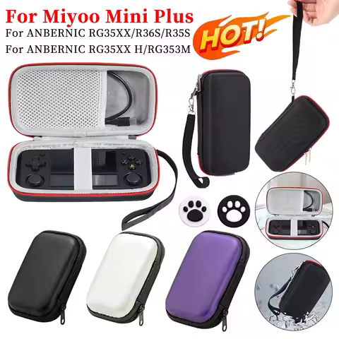 Hard Carrying Case Game Travel Storage Bag Protective Case for Anbernic RG35XX/RG353V/RG353VS/RG35XX
