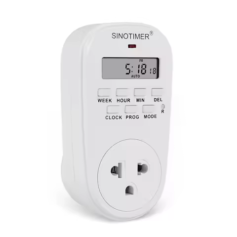 Thailand Plug-in Outlet Digital Timer Plug 7 Days Weekly Programmable Plug Timer Switch Countdown So
