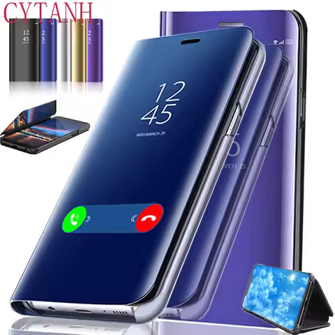 Luxury Mirror Flip Case For Honor 400 300 70 50 Lite X9A X7 X8 4G X9 5G Cover Honor 400 300 200 Pro 