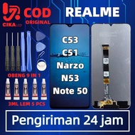 100% ORIGINAL LCD REALME C53/C51/OPPO NARZO N53/NOTE 50FULLSET TOUCHSCREEN | FREE INSTALLATION TOOLS