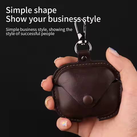 Business PU Leather Earphone Cover ForXiaomi Redmi Buds5 5Pro 4Lite Buds4 4Pro Case Protective Shell