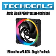 Arctic BioniX P120 Pressure-Optimised 120mm Fan w/A-RGB - Single Fan Pack