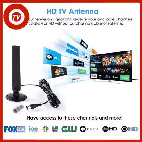 1080P Indoor Digital TV Antenna 1-5pcs Booster Active Signal Receiver Amplifier TV Antenna HDTV Mini