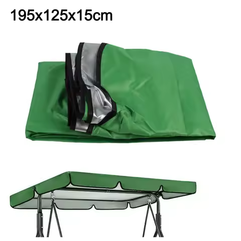 Swing Roof Cover Waterproof Garden Swing Roof Replacement Cover 195x125x15cm 142x120x18cm Swing Sun 