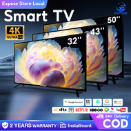 Smart TV 43 Inch Android TV 32 Inch Android 12.0 TV 4K Expose Television Led Smart TV 2 Years Warranty
