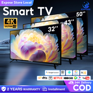 Smart TV 43 Inch Android TV 32 Inch Android 12.0 TV 4K Expose Television Led Smart TV 2 Years Warran