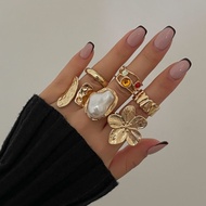 Marie Ring set bohemian ring set korean gold statement/ Ring set