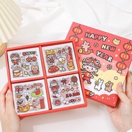 Ready 1 Pcs Cute Sticker Deco Planner Cute Happy New Year Waterproof Crafty Charm