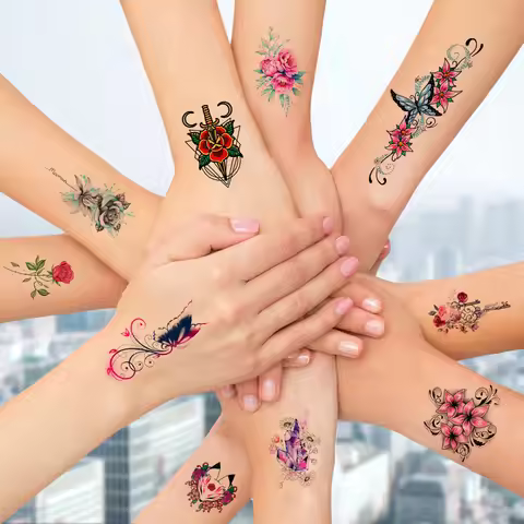 A4 Art Skin Tattoos Transfer Paper DIY Waterproof Temporary Tattoo Sticker Inkjet Laser Printing Pri