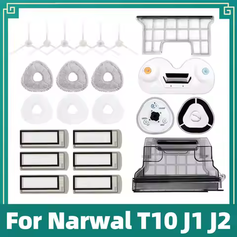 Fit For Narwal T10 J1 J2 Robot Vacuum Cleaner Side Brush Module Primary Filters Dust Box Accessories