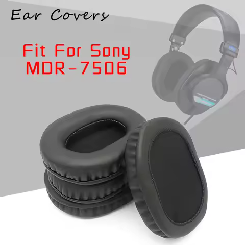 Ear Pads For Sony MDR-7506 MDR 7506 Headphone Earpads Replacement Headset Ear Pad PU Leather Sponge 