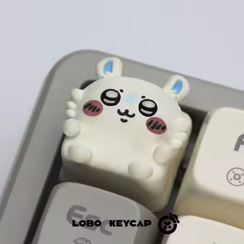 NEW Chiikawa Momonga keycap peripheral cute cartoon Rakko mechanical keyboard keycap Applicable to c
