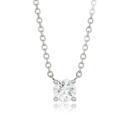 Platinum and 1.50ct Round Brilliant Cut Diamond Pendant Necklace