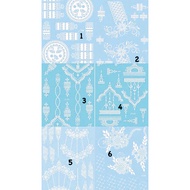 Temporary Sticker Henna Waterproof WHITE STIKER HENNA / STIKER TATOO