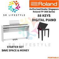 Roland FP-30X WH FP30X White Series Digital Piano Keyboard 88 Keys FP 30X FP-30 X FP30 Bluetooth SR