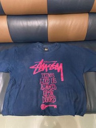 Stussy L Size 古著 古着 舊版 二手 vintage 懷舊 women men tee shirt oversize (ANF A&F GAP Abercrombie and fitch