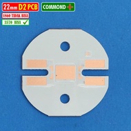 PCB D2 3570 22mm Copper Round Dual FootPrint MCP LED Laser Hi High Low Two Colors Luminos RTD AES Fo