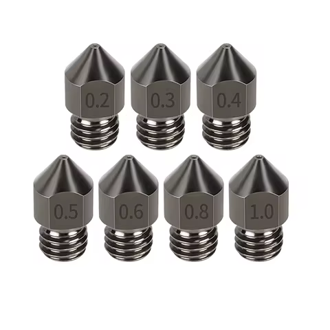 1.75mm MK8 3D Printer Hardened Steel Nozzle Extruder Printing Head For Anet A8 A8+ Ender 3 3S Pro V2