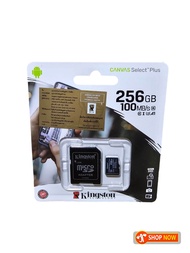 เมมโมรี่การ์ด Kingston 256 GB 100 MB/S Class 10 I 3 A1 Micro Canvas Select Plus ( คิงส์ตัน )
